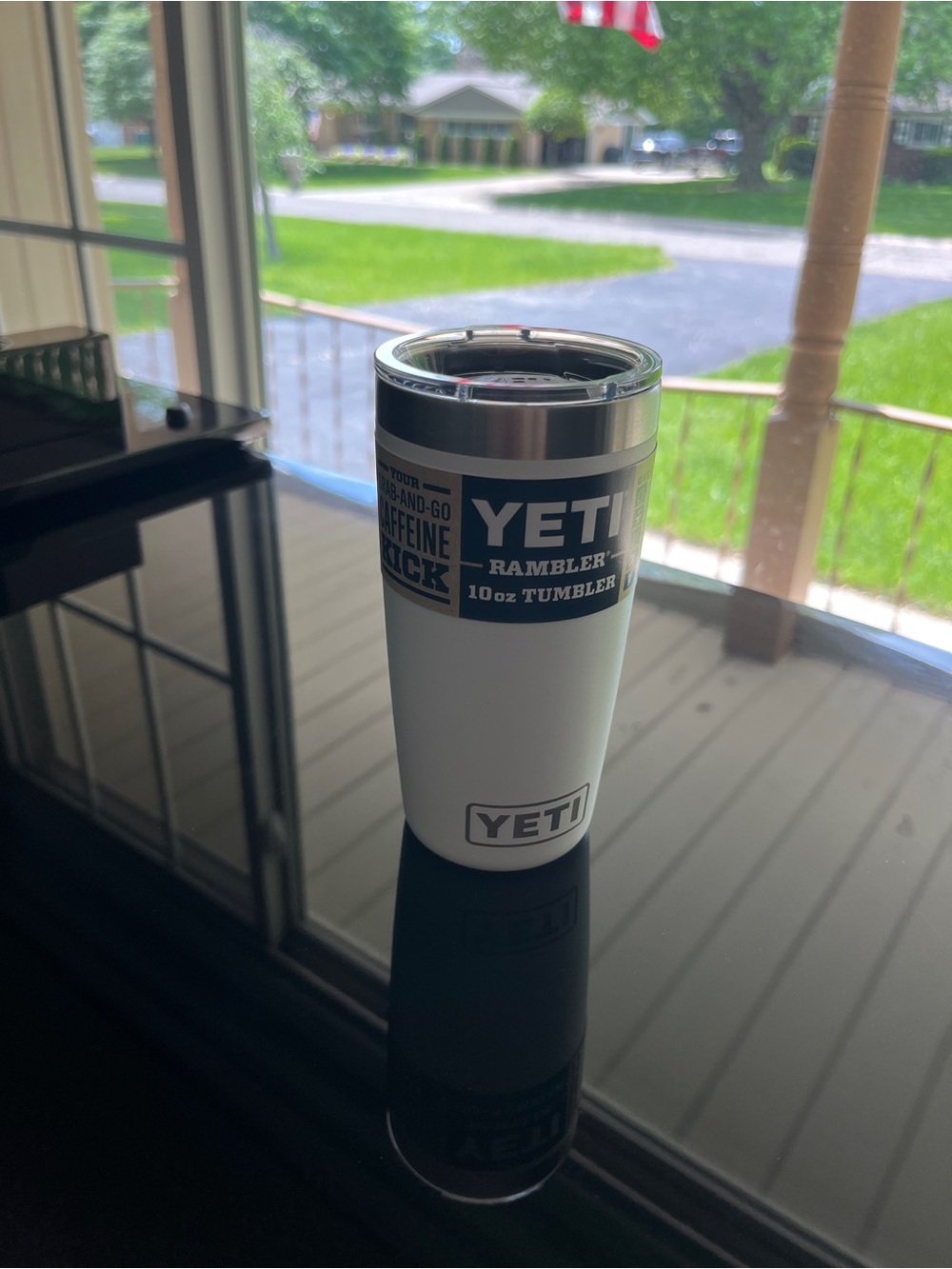 NEW Yeti Rambler 10oz tumbler cup mug discontinued WHITE retired magslider lid - Picture 3 of 6